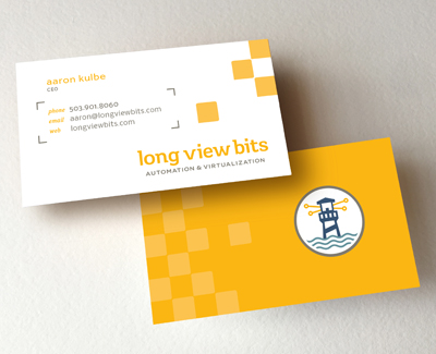 Long View Bits business card